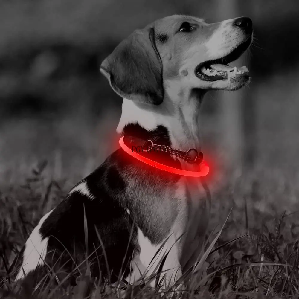 

TPU Light Up Collars for Small Medium Large Dogs Rechargeable LED Dog Collar Glow in The Dark Led Pet Collar Waterproof Cuttable