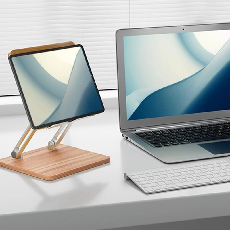 

Portable Computer Riser Wooden Laptop Desk Stand Ergonomic Lightweight and Sturdy Lifting for 12-17" Laptop Books