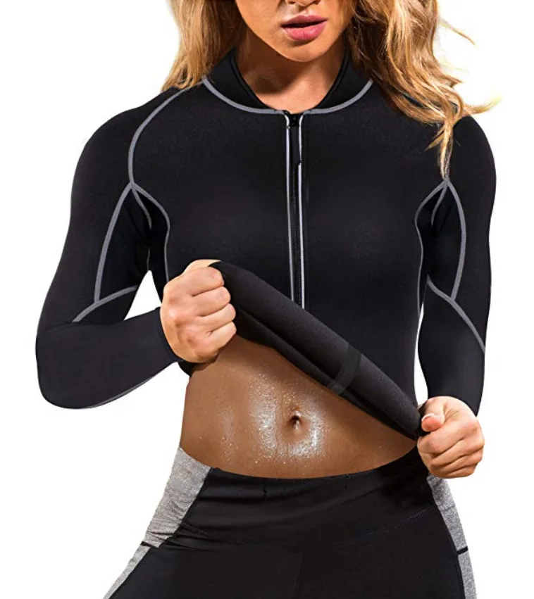 

sweats vetement femme ropa deportiva mujer ensemble de sudation sauna suit pesas fitness костюм сауна