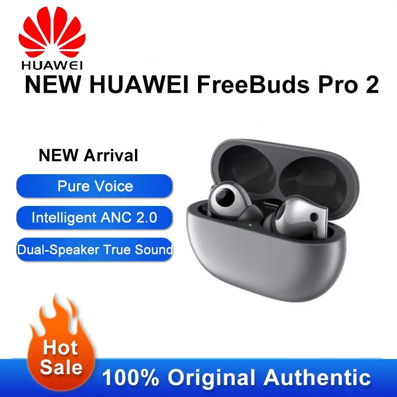 

Original Huawei FreeBuds Pro 2 Wireless Earphones In-ear Headphones Headset Earbuds Active Noise Cancellation for Smartphone