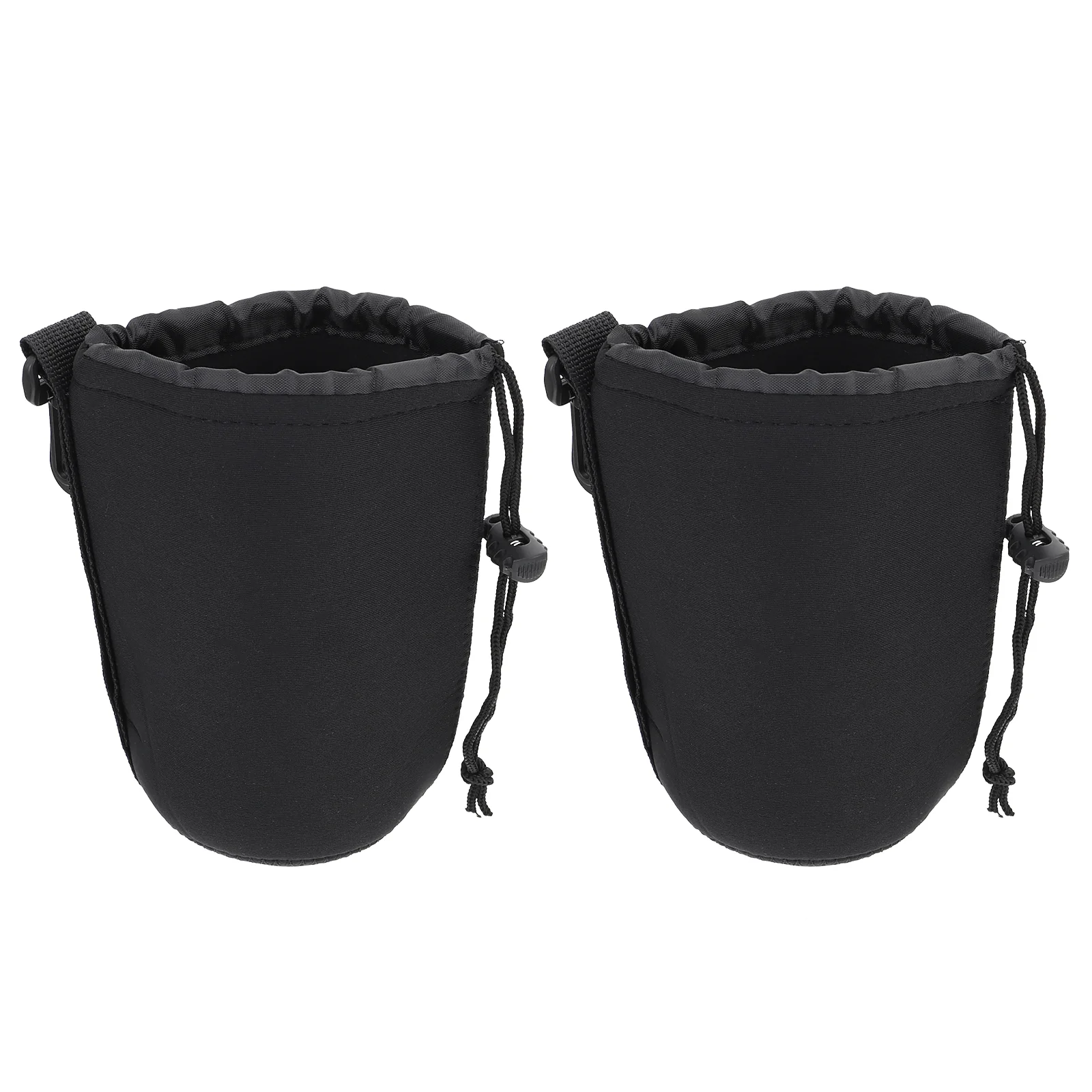 

2PCS SLR Camera Lens Pouch for DSLR Camera Lens Neoprene Lens Container Size