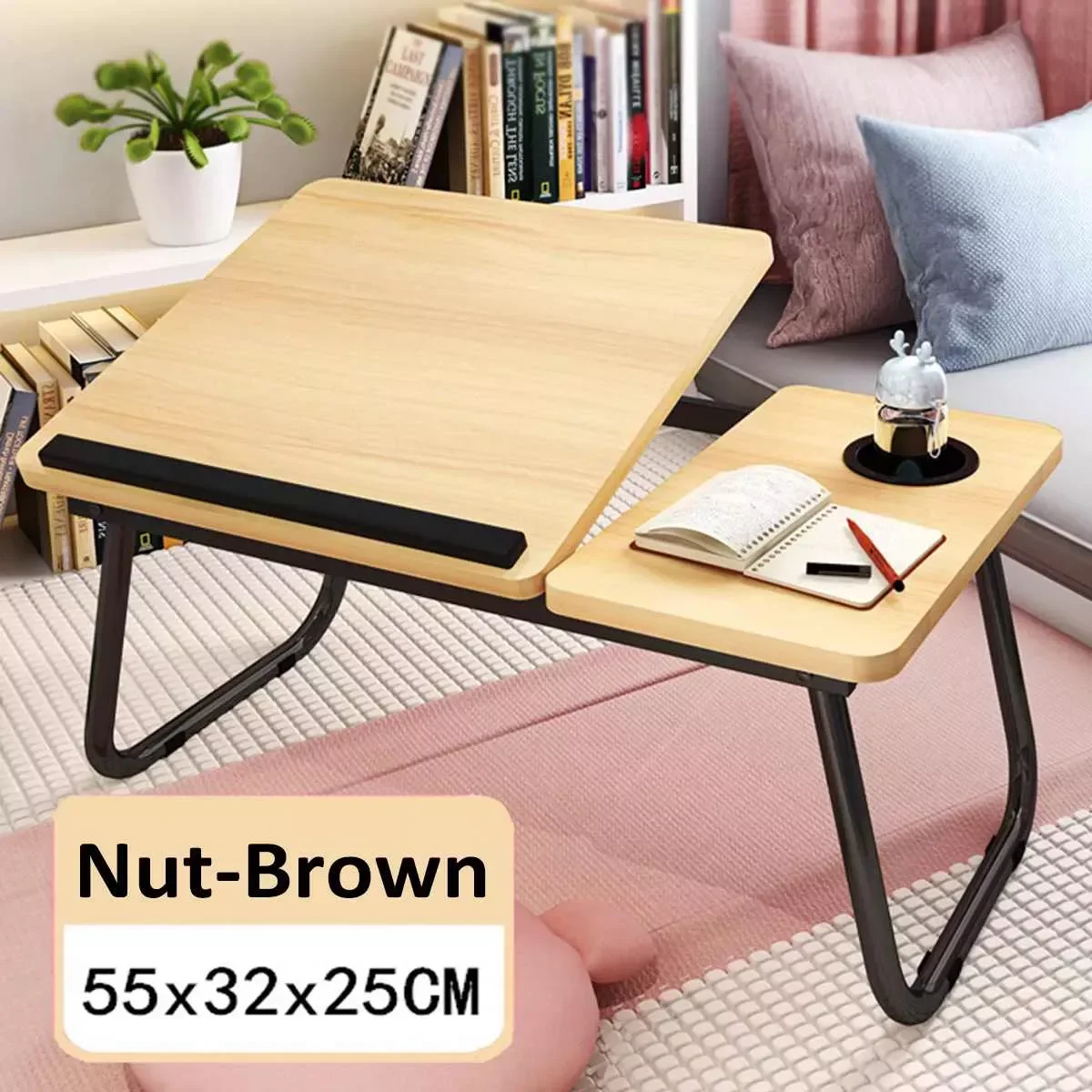 

NEW2023 55x32x25cm Adjustable Folding Laptop Table Notebook Desk Breakfast Serving Bed Trays Foldable Computer Desk Stand Lazy B