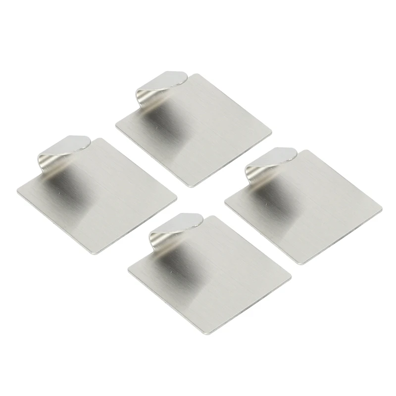 

Self Adhesive Hooks Heavy Duty Wall Hooks Stainless Steel Wall Hanger For Kitchen Bathroom Office Closet - Waterproof, No Drill
