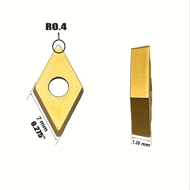 10 шт. DCMT 070204 070208 DCMT11T304 DCMT11T308 US735 VP15TF UE6020 Токарные инструменты Твердосплавные