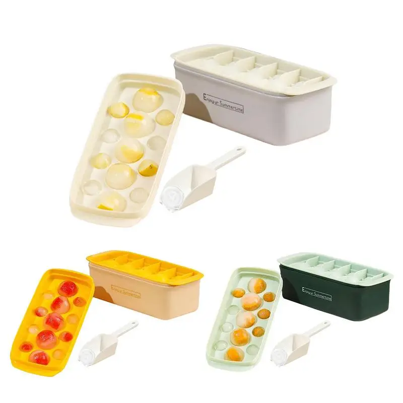 

Silicone Ice Cube Tray Reusable Square Tray Coffee And Chilling Drinks Ice Blocks Maker Square Trays For Kitchen Accessories