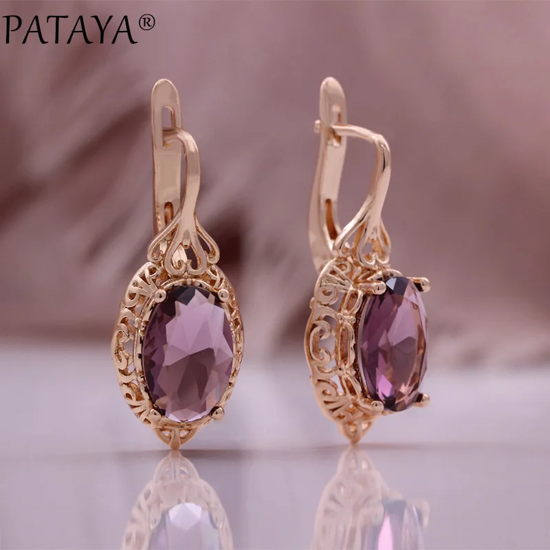 Арифметические серьги с цирконом PTAYA