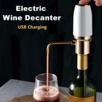 portable electric decanter smart wine pump quick wine aerator red wine pourer wine dispenser usb charge auto wine oxidizer tool