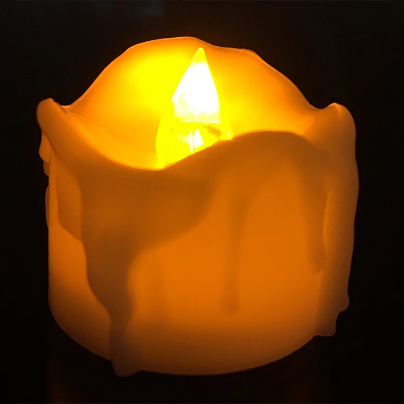 

12pcs Flameless Led Candle for Christmas Party Birthday Wedding Table Home Decoration Accessories Electronic Tealight Candles
