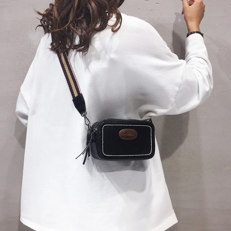 Small Leather Messenger Bag For Women's Crossbody High Quality 2023 New Trendy Korean Version Versatile Shoulder Handbag Purses