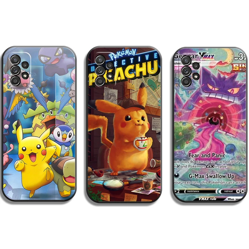 

Pokemon Cute Anime Phone Cases For Samsung Galaxy A51 4G A51 5G A71 4G A71 5G A52 4G A52 5G A72 4G A72 5G Soft TPU Carcasa