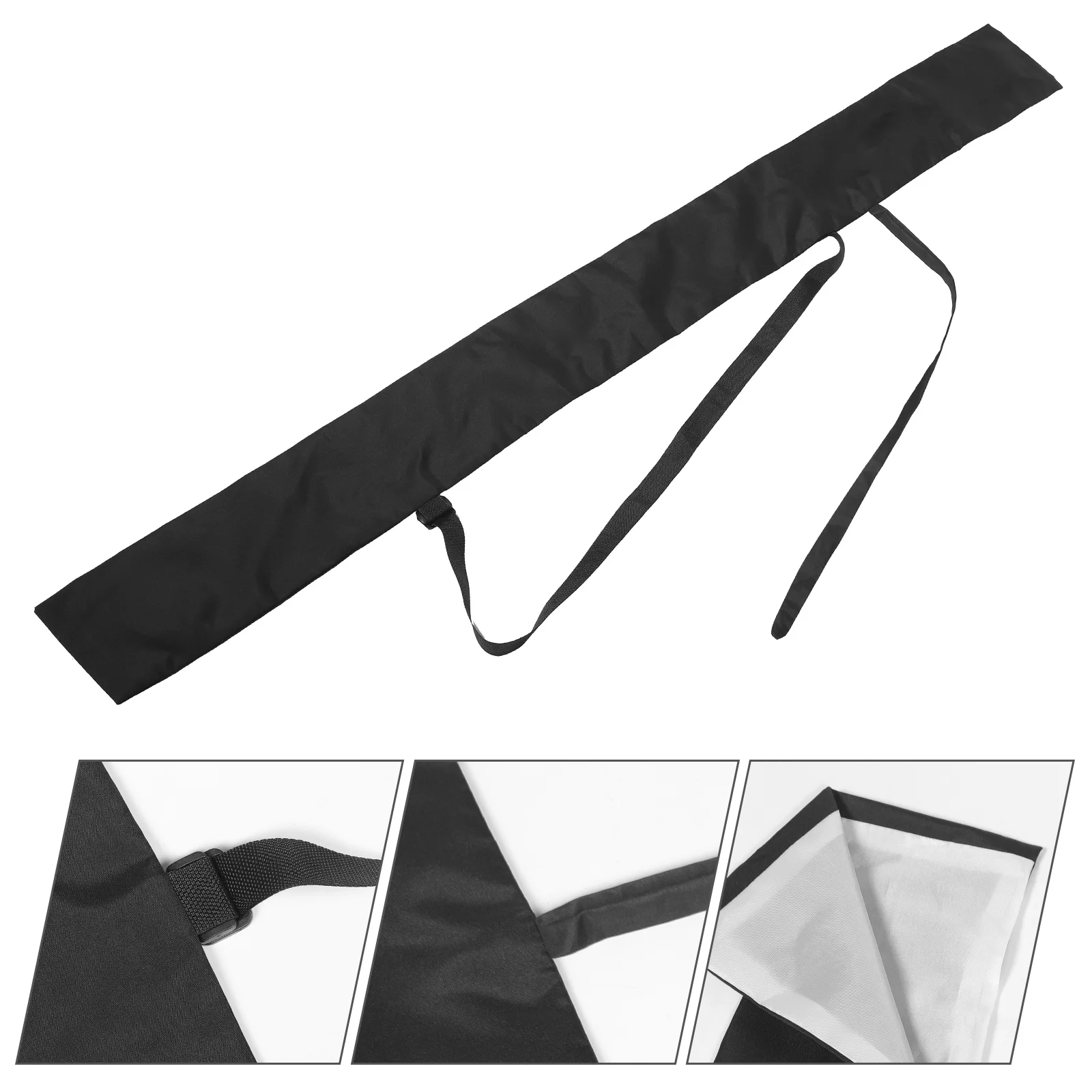 

Japanese Katana Sword Carrier Ninja Bag Swords Receive Storage Cloth 115X12X0.2CM Polyester Pouch Black