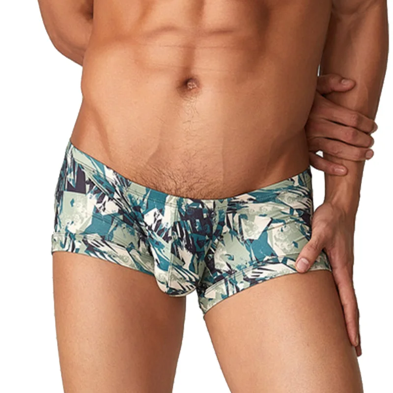 

Трусы-боксеры мужские хлопковые свободного покроя, пикантное нижнее белье, шорты для сна, удобные штаны для дома