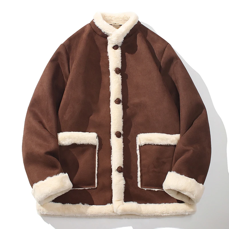 Мужские осенне-зимние толстые куртки теплые мужские свободные парки с хлопковой