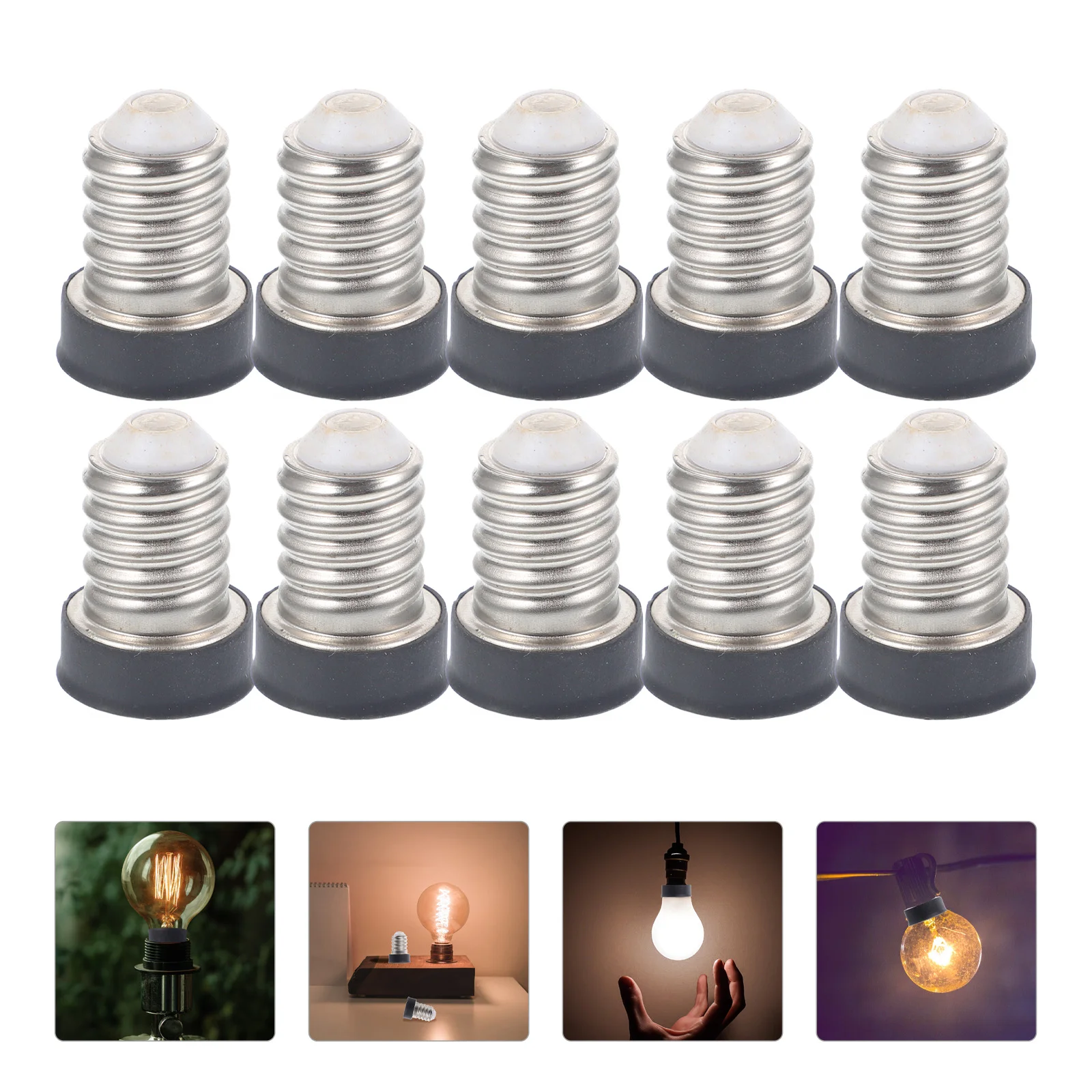 

10pcs Light Bulb Socket Converter E14 To E12 Light Bulb Adapter Light Adapter