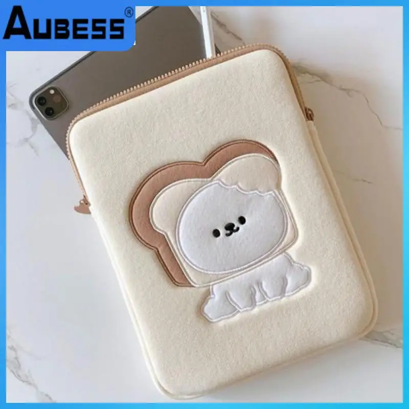 

Open Way Zipper Tablet Case Portable Tablet Storage Cute Light And Simple Tablet Pc Protective Shell Seismic Computer Bag Cotton