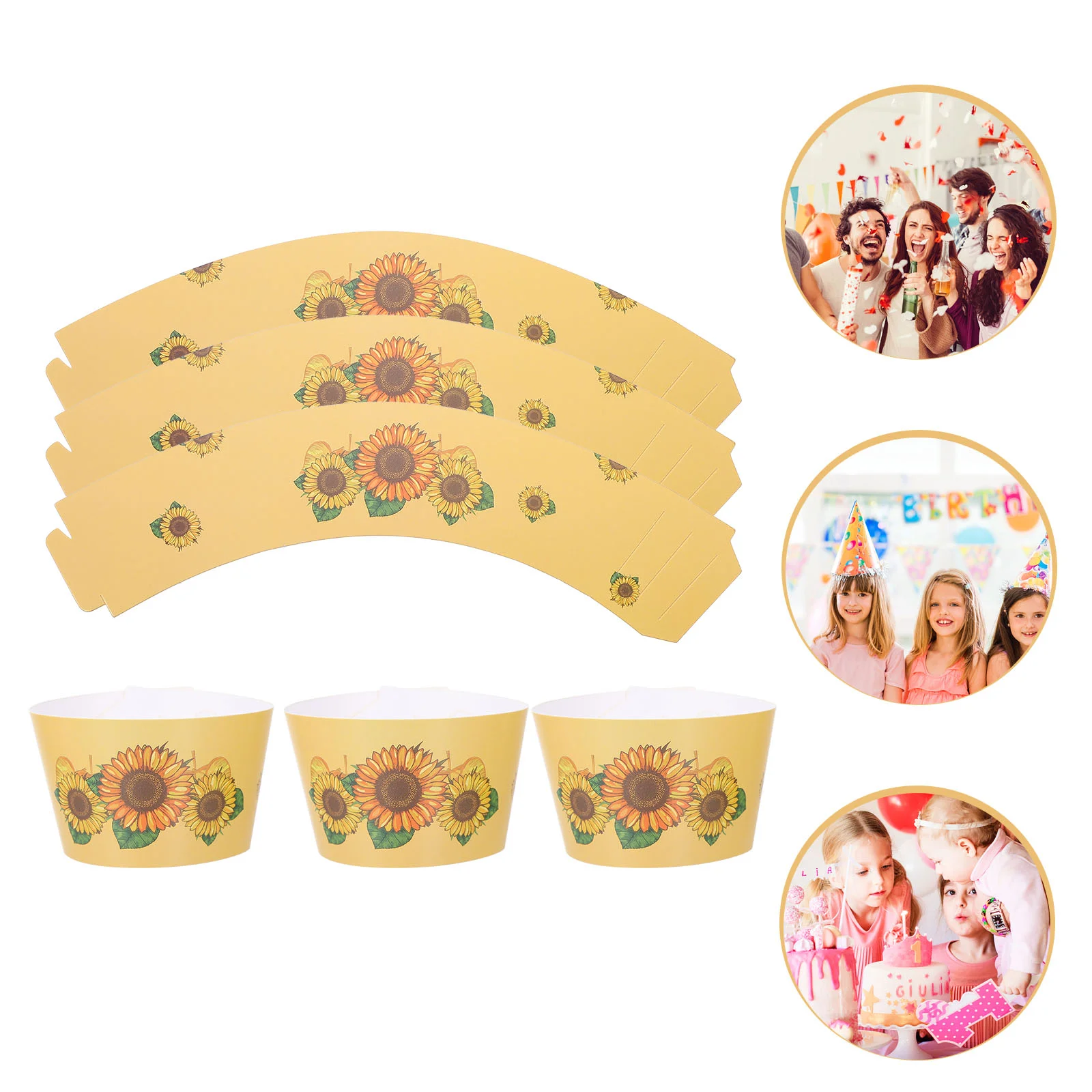 

20Pcs Creative Cupcake Toppers Durable Cake Decor for Parties Cake Decorations