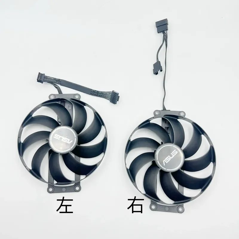Фото для ASUS Snow Leopard RTX 3060 3060 Ti DUAL MINI Вентилятор охлаждения видеокарты, бесшумный сменный кулер №3