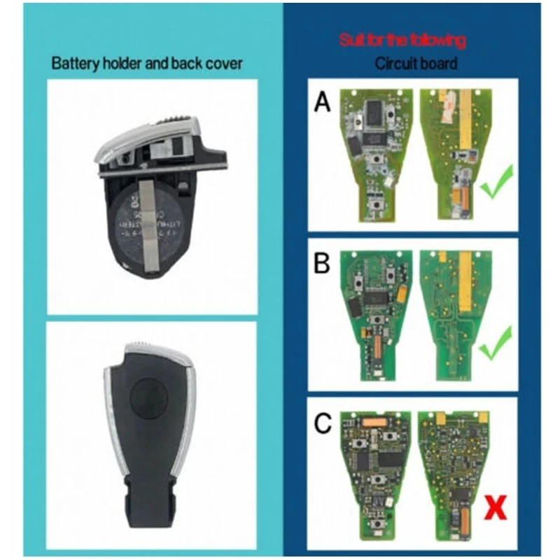 Сменный модифицированный смарт-чехол KEYECU для ключа с дистанционным управлением