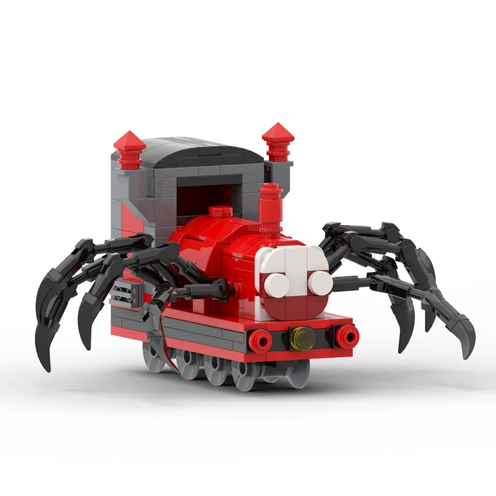 Фото BuildMoc, игра ужасов, чоо-ЧОО, Чарльз, набор строительных блоков, паук, поезд, железнодорожный трек, фигурки животных, кирпичи, игрушки, подарки н... №5