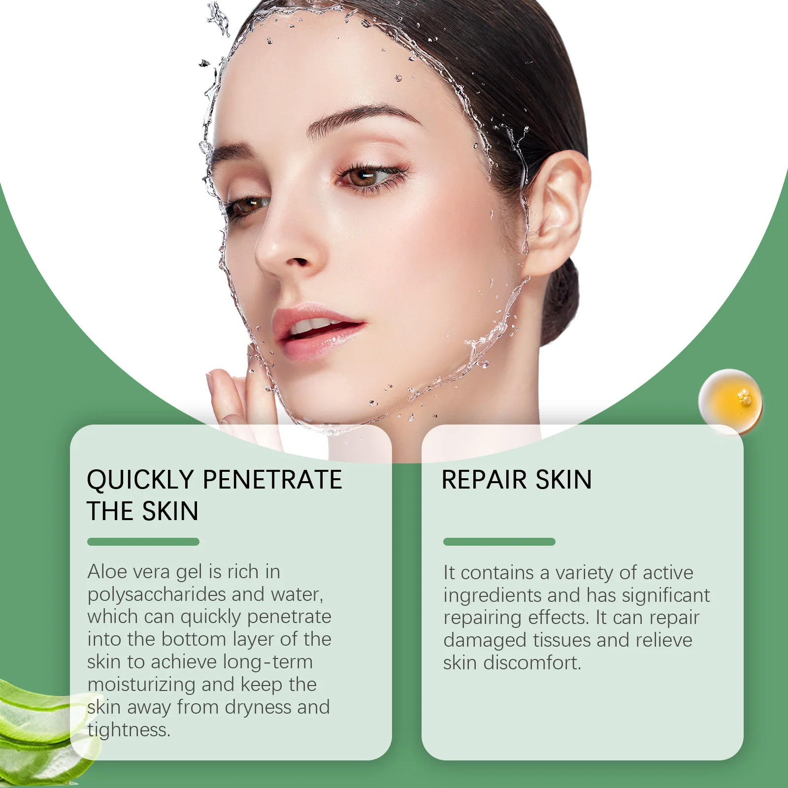 Натуральный гель алоэ вера для увлажнения лица увлажнение восстановление