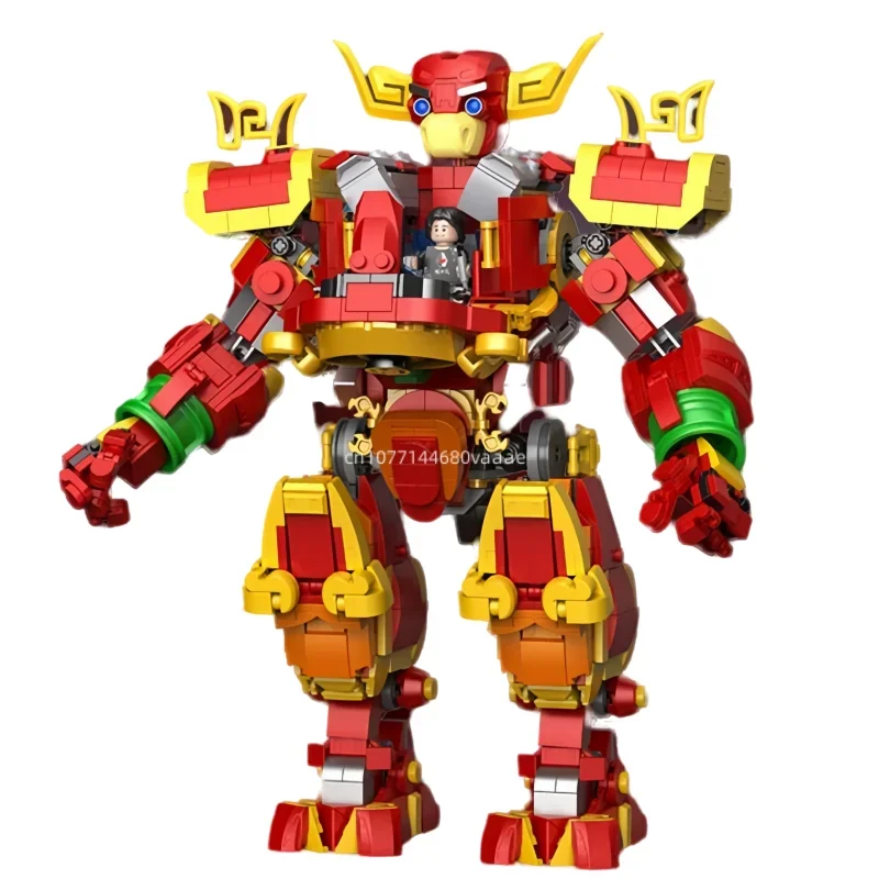 Новая модель китайского зодиака корова китайские комиксы строительные блоки для