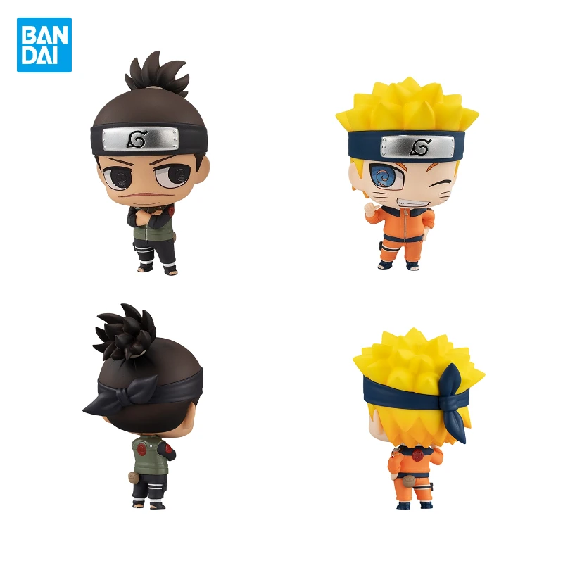 

Bandai Original Figure Anime Peripherals Megahouse Naruto Mosquito Eyes Umino Iruka Uzumaki Naruto Q Version Toy Gift