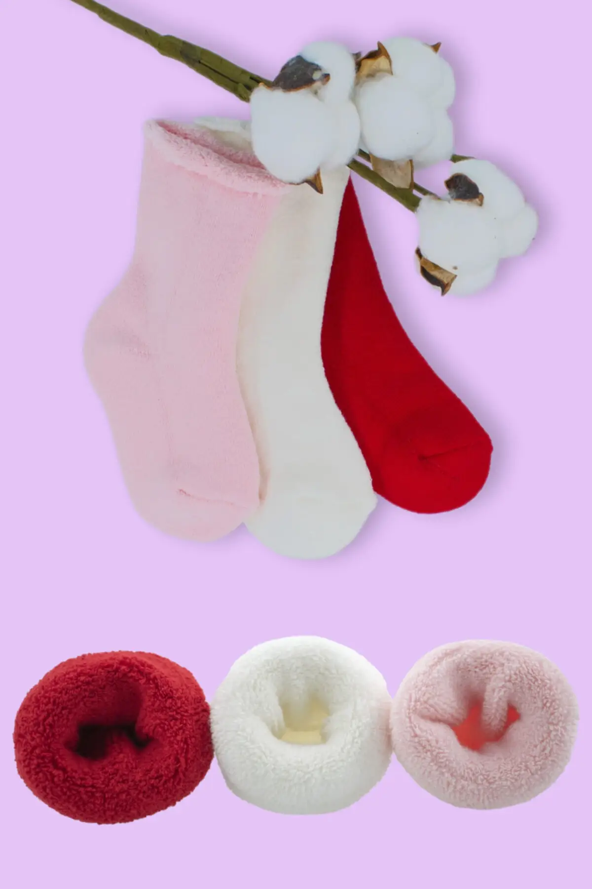 

Набор детских зимних цветных полотенец для девочек, 3 дюйма, носки из хлопка и спандекса, белые носки, нижнее белье