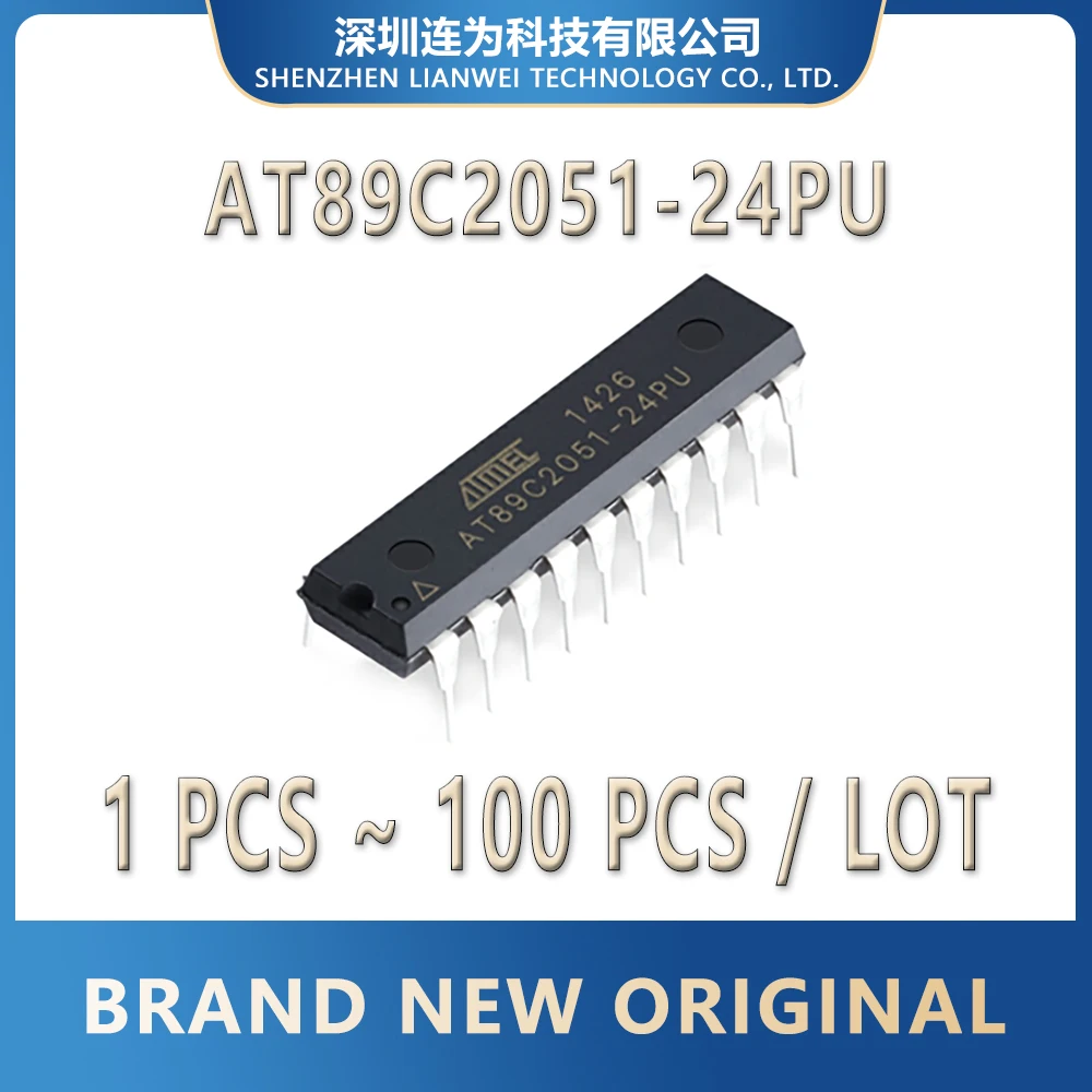 

AT89C2051-24PU AT89C2051-24 AT89C2051 AT89C AT89 AT IC MCU Chip DIP-20