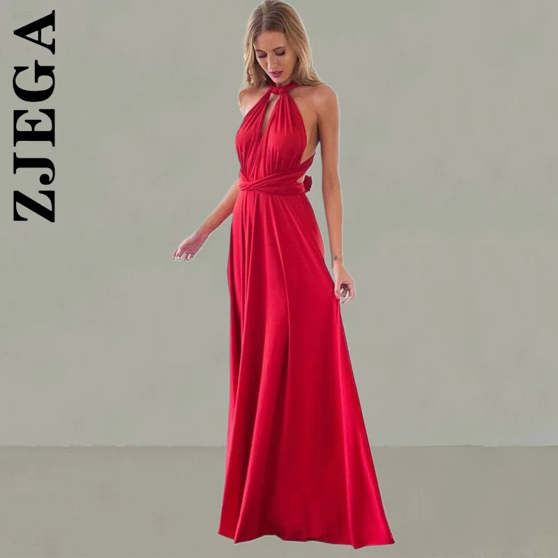 

Zjega New Women Dress Bandage Bridesmaids Infinity Long Dress Party Stylish Outfits Leisure Chic Vestidos Female Dresses Woman