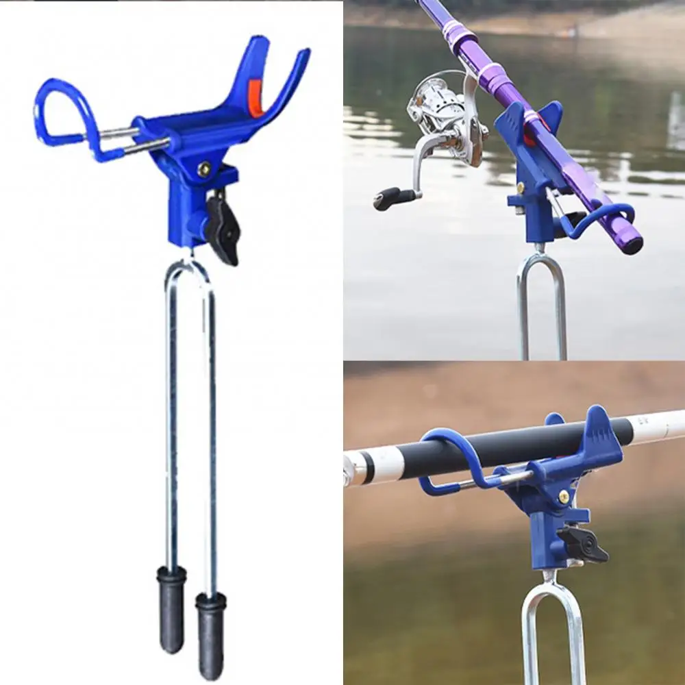 

New 360 Degrees Adjustable Stainless Steel Fishing Rods Holder Bracket Fish Tool Bracket Fishing Rack Tool Accessory Support