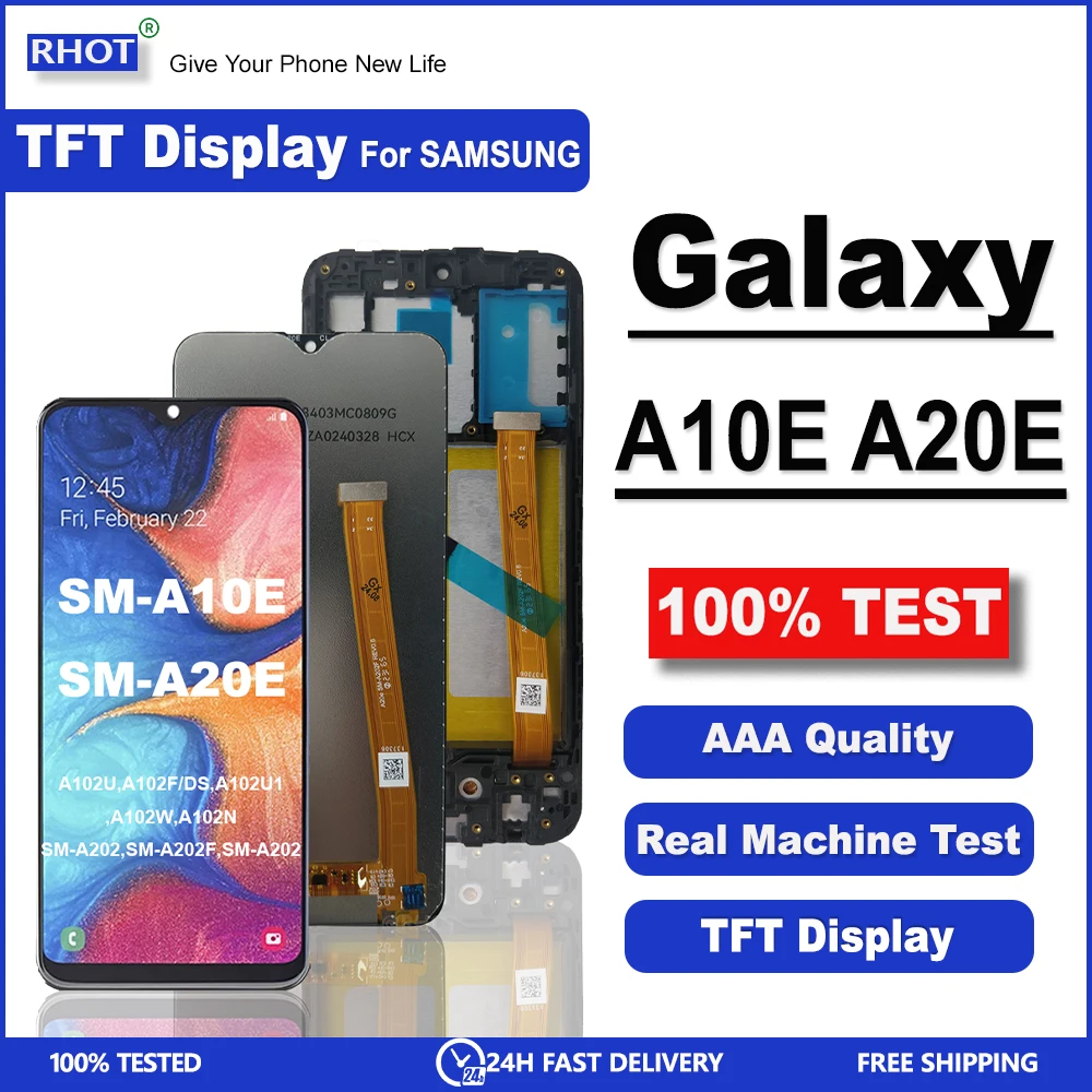5 8 &quotдля Samsung Galaxy A10E A20E ЖК-дисплей A102U A202 с цифровым преобразователем сенсорного