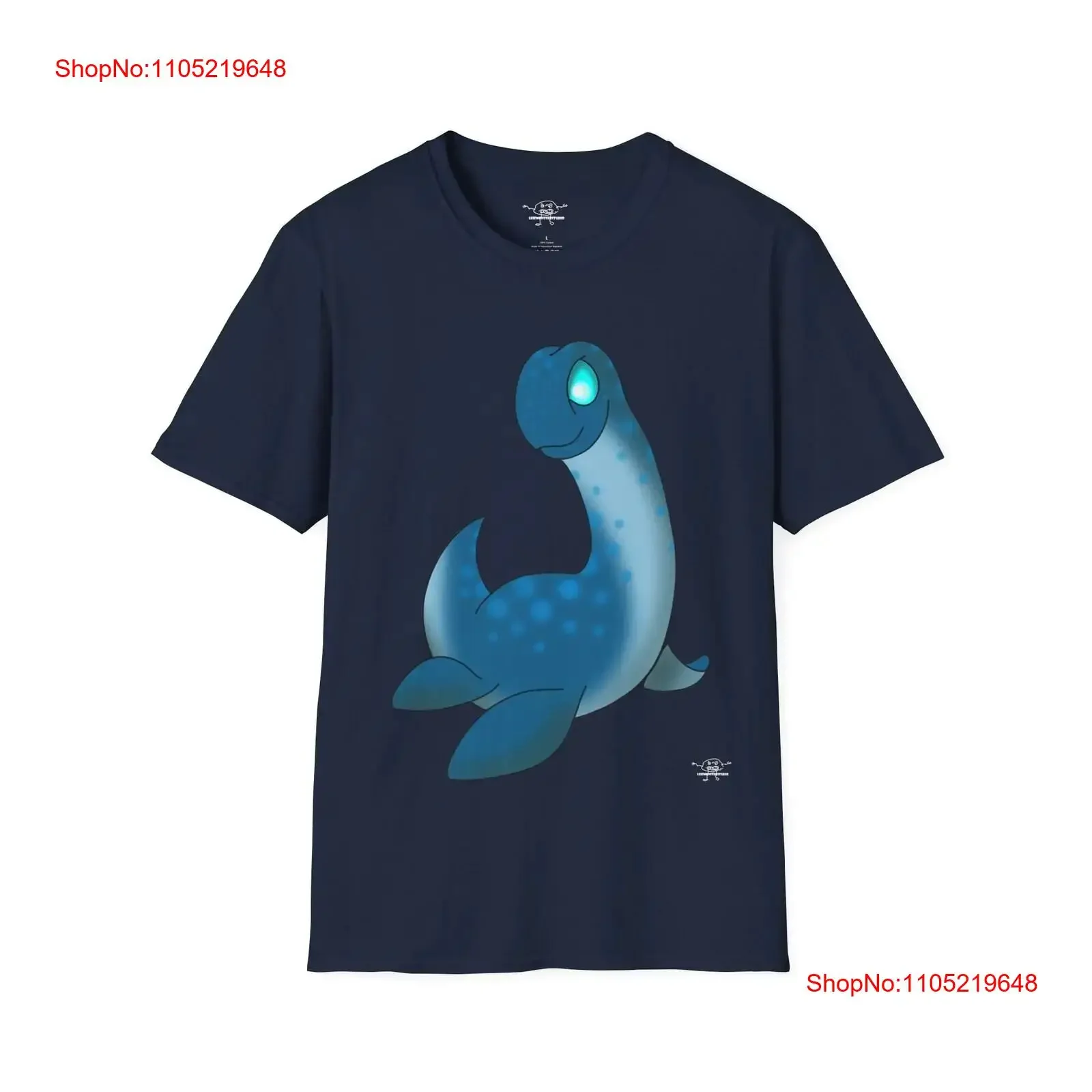 Фото Футболка Loch Ness с изображением Несси, винтажная, с эффектом потертости, унисекс, удобная, мягкая, эластичная, дышащая №1