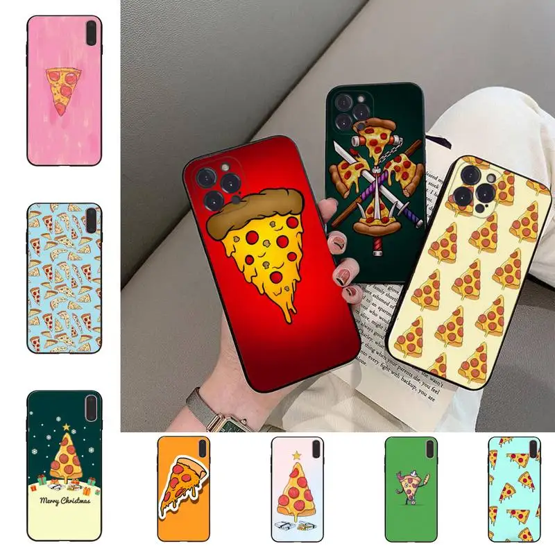 

MaiYaCa Funny Pizza cartoon Phone Case For iPhone 6 7 8 Plus 11 12 13 14 Pro SE 2020 MAX Mini X XS XR Back Funda Cover