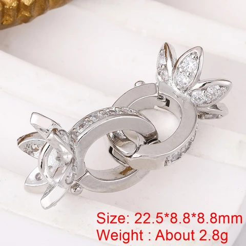 Juya позолоченные цветочные застежки