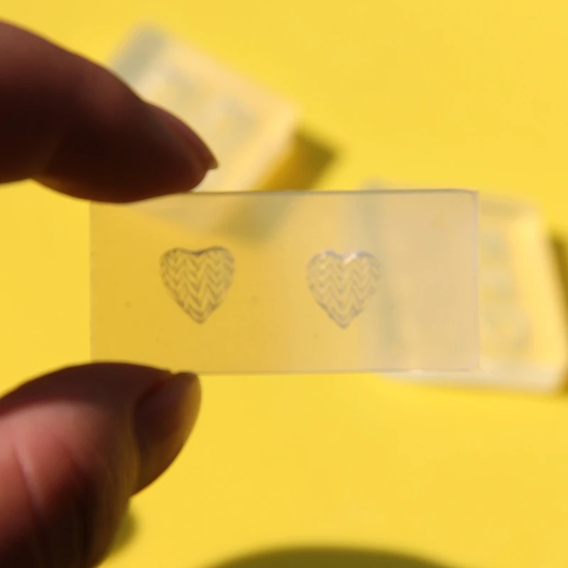 

F42F Кристаллическая форма для эпоксидной смолы, дизайн ногтей, форма для медведя в форме сердца, сделай сам, УФ-инструмент для