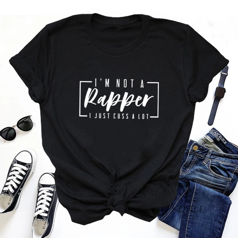 

Футболка женская с коротким рукавом «I'm Not A Rapper»