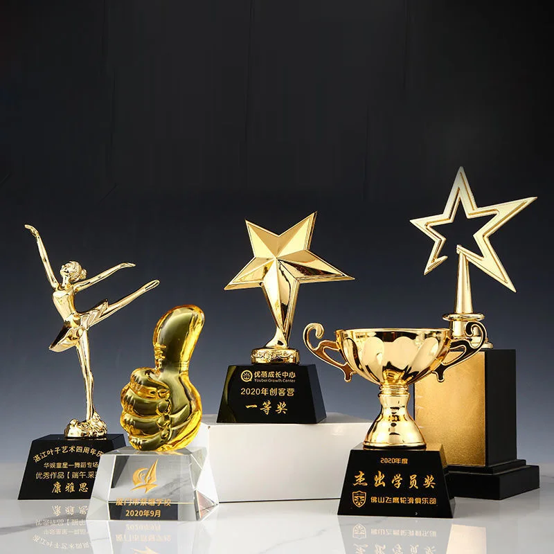 

Customizable dancing trophy dance crystal note singing chorus competition awards home decoration collection music trophy