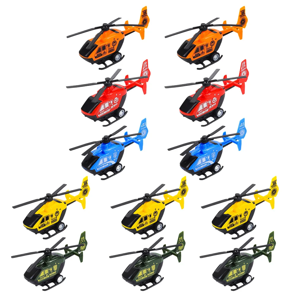 

12Pcs Pullback Flying Plane Toys Kids Playthings Flying Helicopter Playthhings