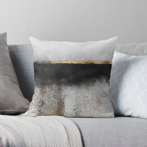 

Soot And Gold Printing Throw Pillow Cover Fashion Bedroom Sofa Decor Fashion Soft Cushion Decorative Pillows not include