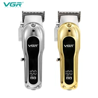 vgr 680 new style electric hair clipper high power shaver lcd rechargeable metal clipper electric hair clipper v680