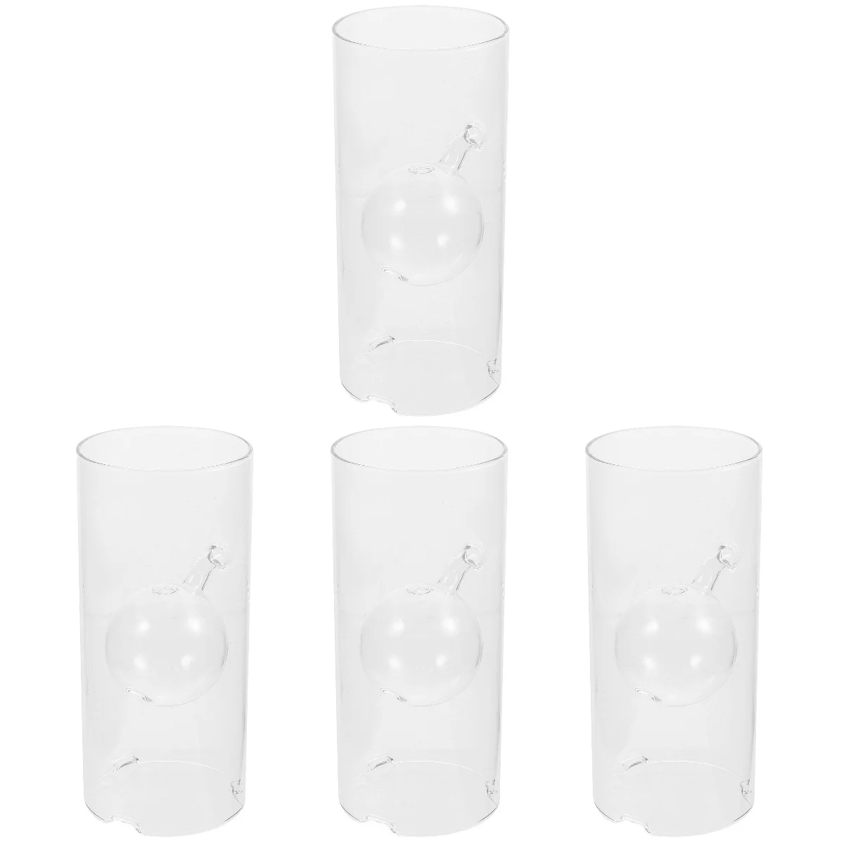 

4pcs Romantic Candlestick Oil Lamp Stand Transparent Table Decor