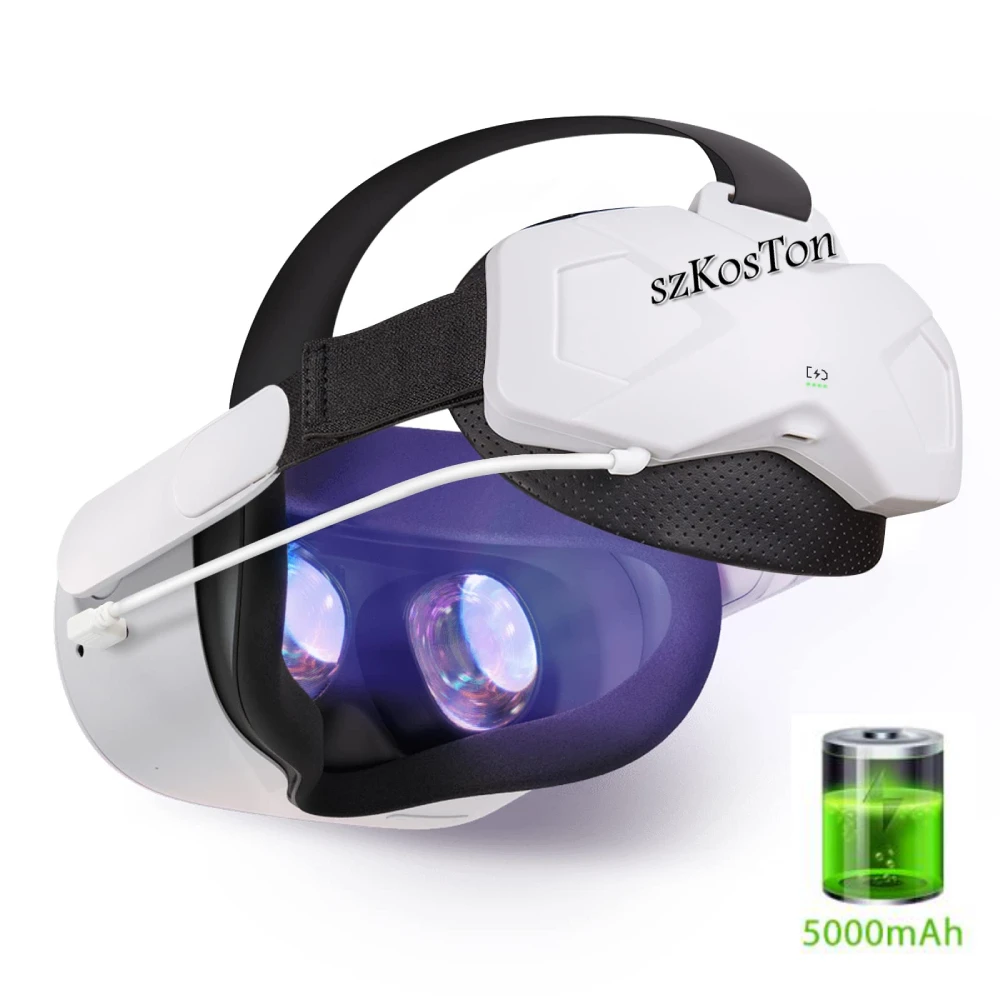 Cheap バッテリーパック5000mAh,oculus Quest 2用アクセサリ,充電器付きVrライトブレスレット