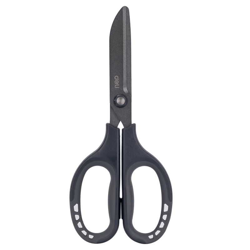 Deli 77753 Arc Blade Anti Sticking Safety Stainless Steel Scissors Student Stationery Office Cutting Supplies Professional Tools