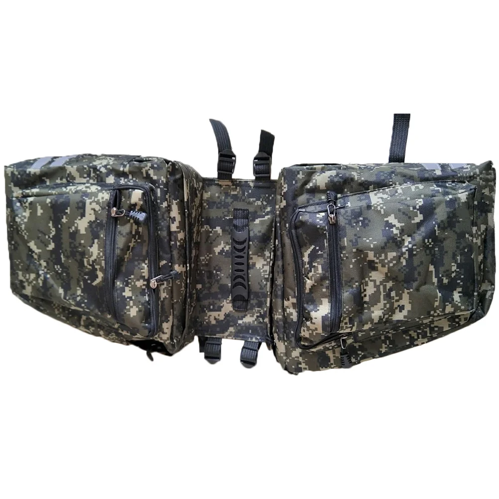 

Rear Canvas Trunk Camo Bag for Mountain Bike Cycling (Blue)