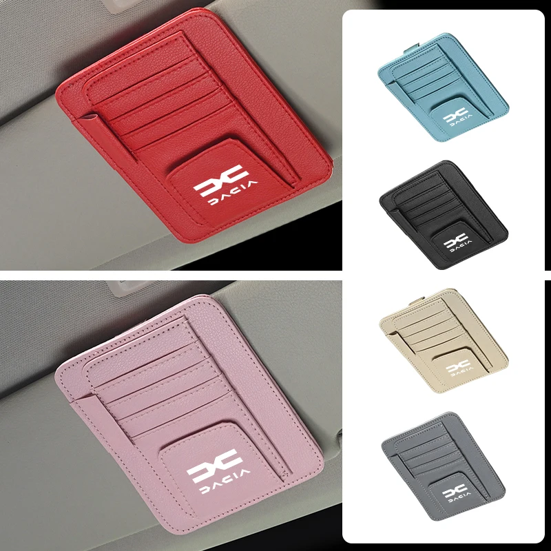 Автомобильный солнцезащитный козырек зажим для очков держатель карт сумка Dacia