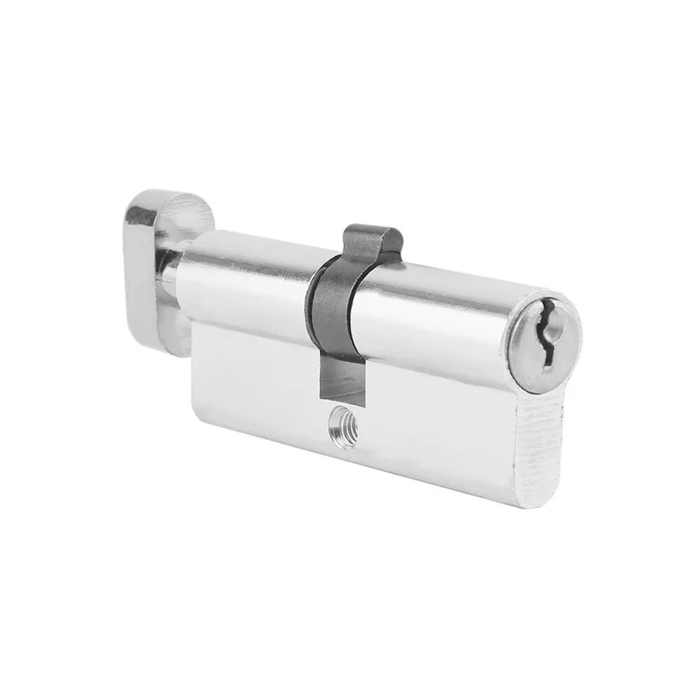 

Accessories Lock Cylinder Barrel Door Lock Cylinder Euro Anti Pick Multi-way Lock Silver Thumb Turn With Screw