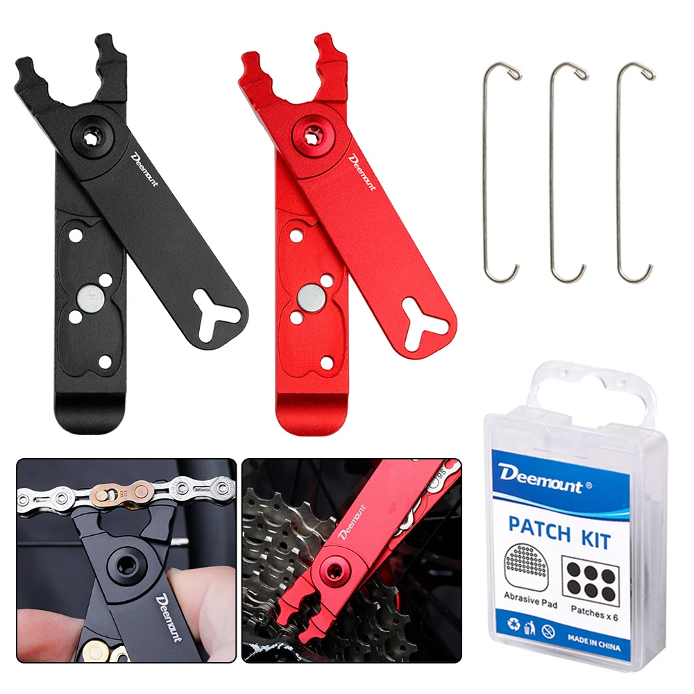 

5 в 1 Соединитель с цепной пряжкой из алюминиевого сплава для ремонта велосипедной цепи, инструмент для удаления цепных звеньев, плоскогубцы...