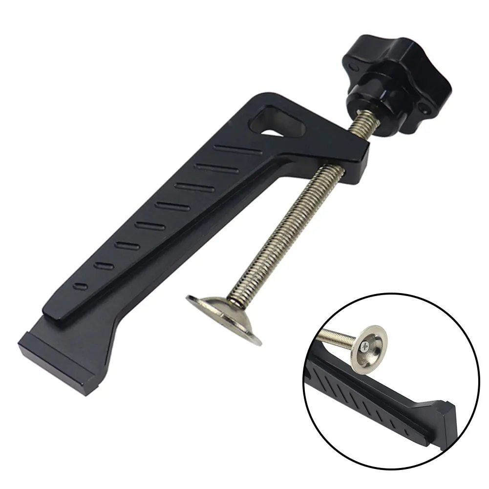 

Type 45 Handle Push Chute Fixing Clip Woodworking Table Guide Rail Backer Aluminum Alloy Fixing Clip Woodworking Machinery Part