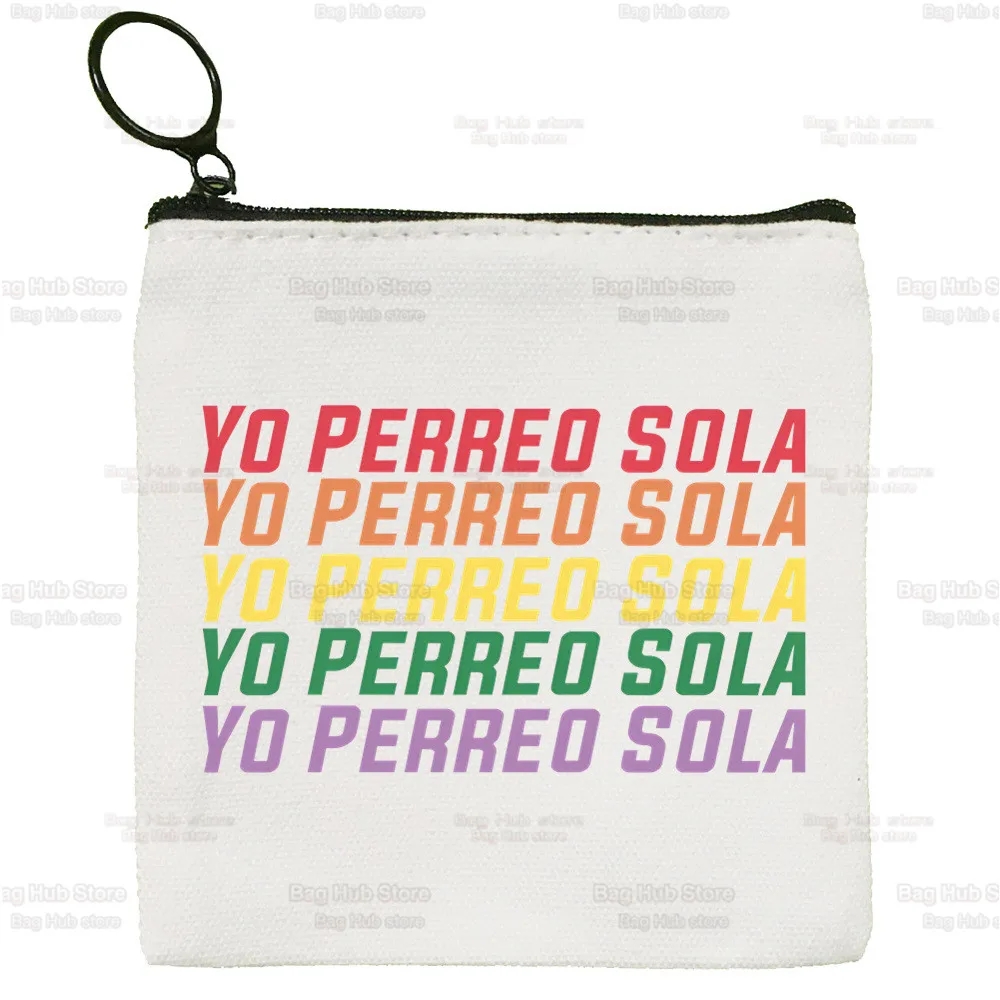 Un Verano Sin Ti Coin Purse Female Mini Canvas Art Bad Bunny Cute Key Case Aesthetic Coin Purse Singer Charms Student Wallet