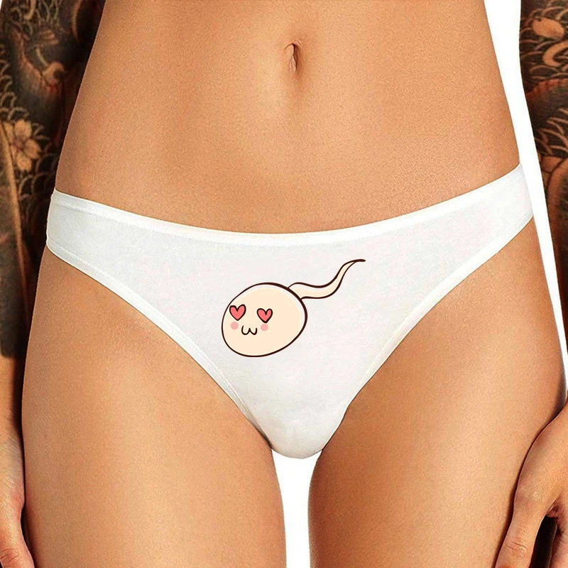 

2022 Cute Women's Underwear Sexy Lovely Letter Print Panties Fashion Women Seamless Thong Underwear Funny Panties for Women